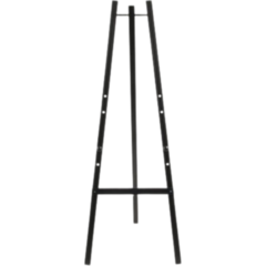 EZLBL165 Skyltstaffli 3 Ben Svart