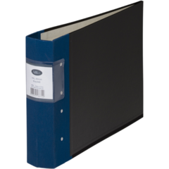 18882 Wooden Back Binder Blue 60mm A4L