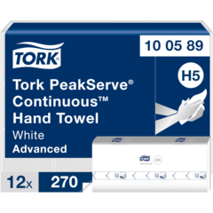 157100589 Tork PeakServe Advanced Z-Fold Paper Towels 1-Ply H5
