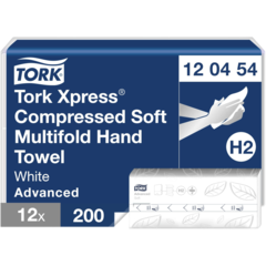157120454 Pappershandduk Tork Xpress Komprimerad M-Vikt 2-lag H2