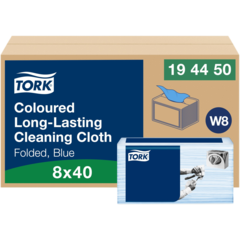 157194450-1 Cleaning Cloth Tork Blue 30x38cm W8
