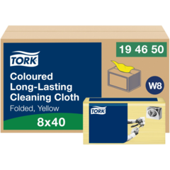 157194650 Cleaning Cloth Tork Yellow 30x38cm W8