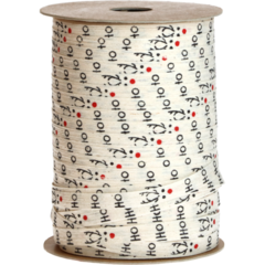 823510020100 Cotton Ribbon Santa Song HoHoHo 10 mm x 100 m