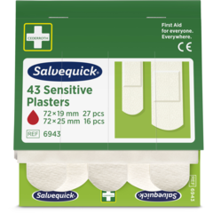 106281 Plåsterrefill Salvequick Sensitive (6x43 st)