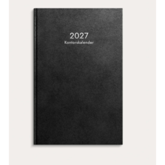 D1073 Almanakk Burde 1073 kontorkalender innbundet 2027 sort
