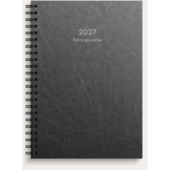 D1135 Burde 1135 Almanakk Bokningsjournal Plast 2027 Svart