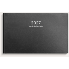 D1412 Burde 1412 Veckokalender 2027 Svart