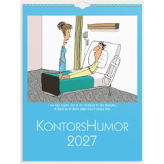 D1707 Veggkalender Burde Kontorhumor 2027