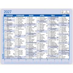 D3135 Kalenderkort Burde 3135 almanakk 2027