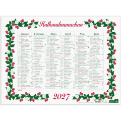 D5010 Almanacka Burde 5010 Stora Hallonalmanackan 2027