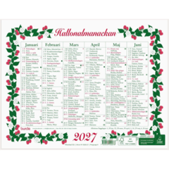 D5020 Almanacka Burde 5020 Lilla Hallonalmanackan 2027