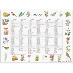 D5040 Almanacka Burde 5040 Stora Naturalmanackan Anteckningar 2027