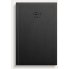 D5880 Almanakk Burde 5880 dagbok kunstlær innbundet 2027 sort