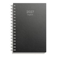 D5120 Almanacka Burde 5120 Dagbok ECO Line 2027 Svart