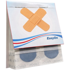 3360250 Plaster EasyOn Blå Detekterbar Tekstil 25x72mm