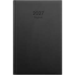 D5880 Kalender Burde 5880 Dagbog Kunstlæder Indbundet 2027 Sort