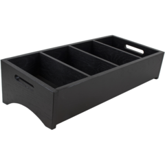 BQ019B Besticklåda 4-fack Selct Concept Svart 59x27,7cm