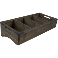 BQ019M-1 Besticklåda 4-fack Select Concept Brun 59x28cm