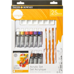 126500410 Akrylset Daler Rowney 25 Delar