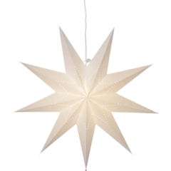 2317700 Pappersstjärna Star Trading Lysa E14 Vit 70x70 cm