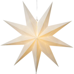 231781 Pappersstjärna Star Trading Lysa E14 Vit 80x80x27 cm