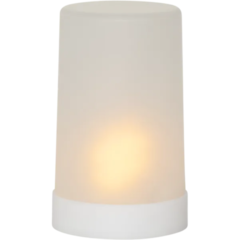623610 LED Blockljus Star Trading Flame Candle Timer Vit