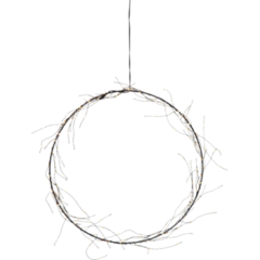 69122 LED-krans Star Trading Nike 200 ljus Ø35 cm svart