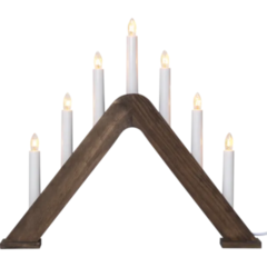 ST241751 Ljusstake Star Trading Jarve E10 Röd/brun 41x36x5 cm