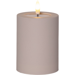 ST60280 LED Blockljus Star Trading Flamme Soft Timer Beige/mullvad