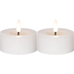 ST6060 LED Värmeljus 2-pack Star Trading Flamme Flow Timer Beige