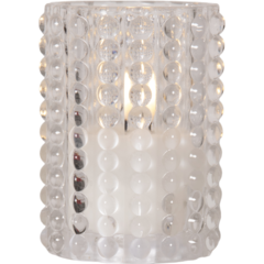 ST61920 LED Ljus Star Trading Flamme Dotty Timer Transparent/röd