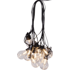 47292 Ljusslinga Star Trading Selecta 10 LED Svart 720x12x6 cm