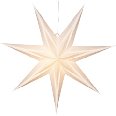 50285 Pappersstjärna Star Trading Holly Vit 60x60x17 cm