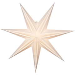 ST5286 Pappersstjärna Star Trading Holly Vit/beige/brun 60x60x17 cm