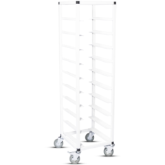 12088 Tray Trolley Bakers White*