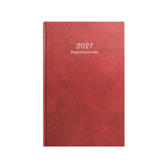 D1087 Diary calendar Burde 1087 hardcover 2027 red
