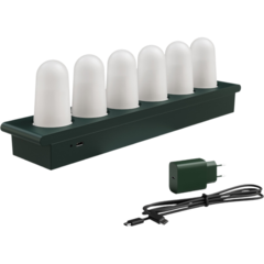 119229768 Laddstation LED Duniglow Mini Grön 6,5x32,5cm