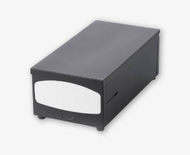 Svart servettdispenser i metall