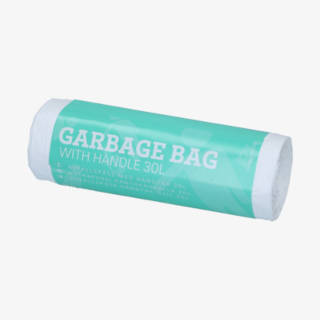 Avfallspåse med handtag 60L – Vit