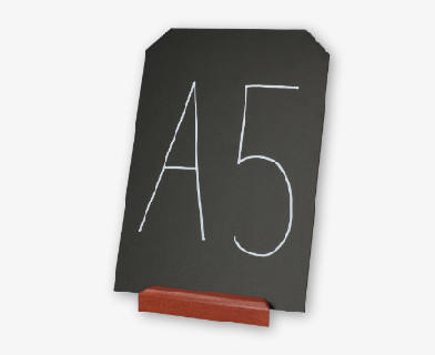 Griffeltavla för skyltning