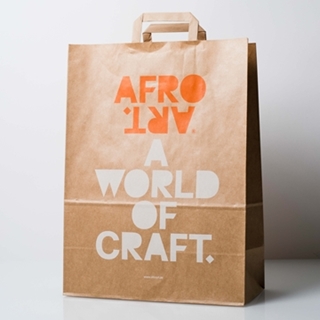Paperbag with flat Handles
