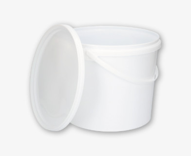 Vit plasthink med lock