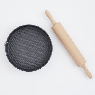 Springform av tre og kjevle