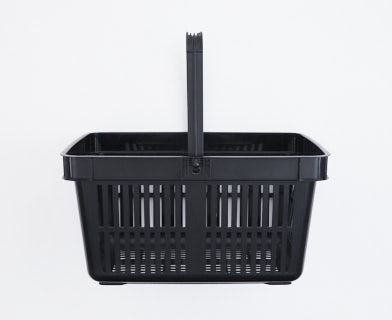 Svart kundkorg