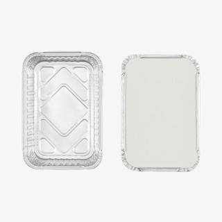 Aluminiumform 1000 ml med lock – för catering