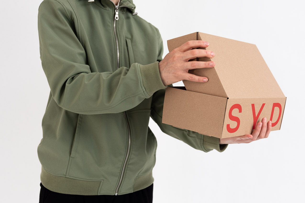 E-handelsemballage med tryck