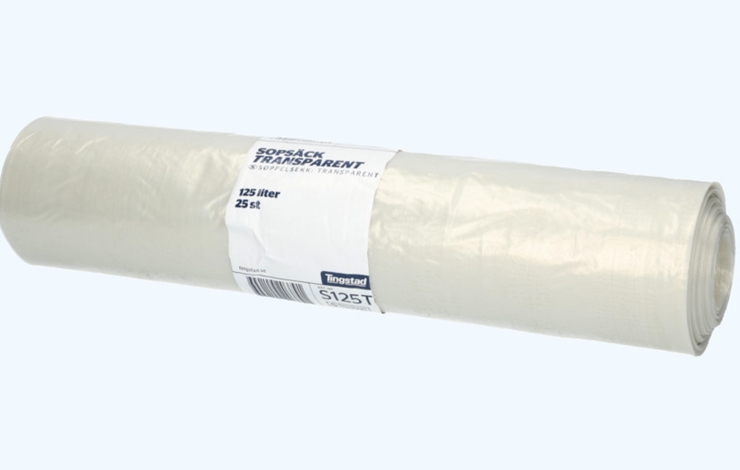 Genomskinliga sopsäckar