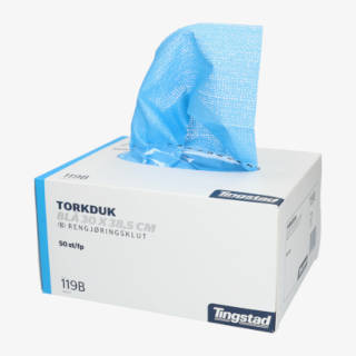 Blå torkduk för livsmedelsmiljö