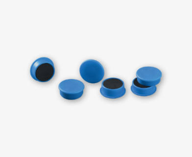 Blå magneter för whiteboard