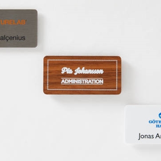 Rectangular name tags